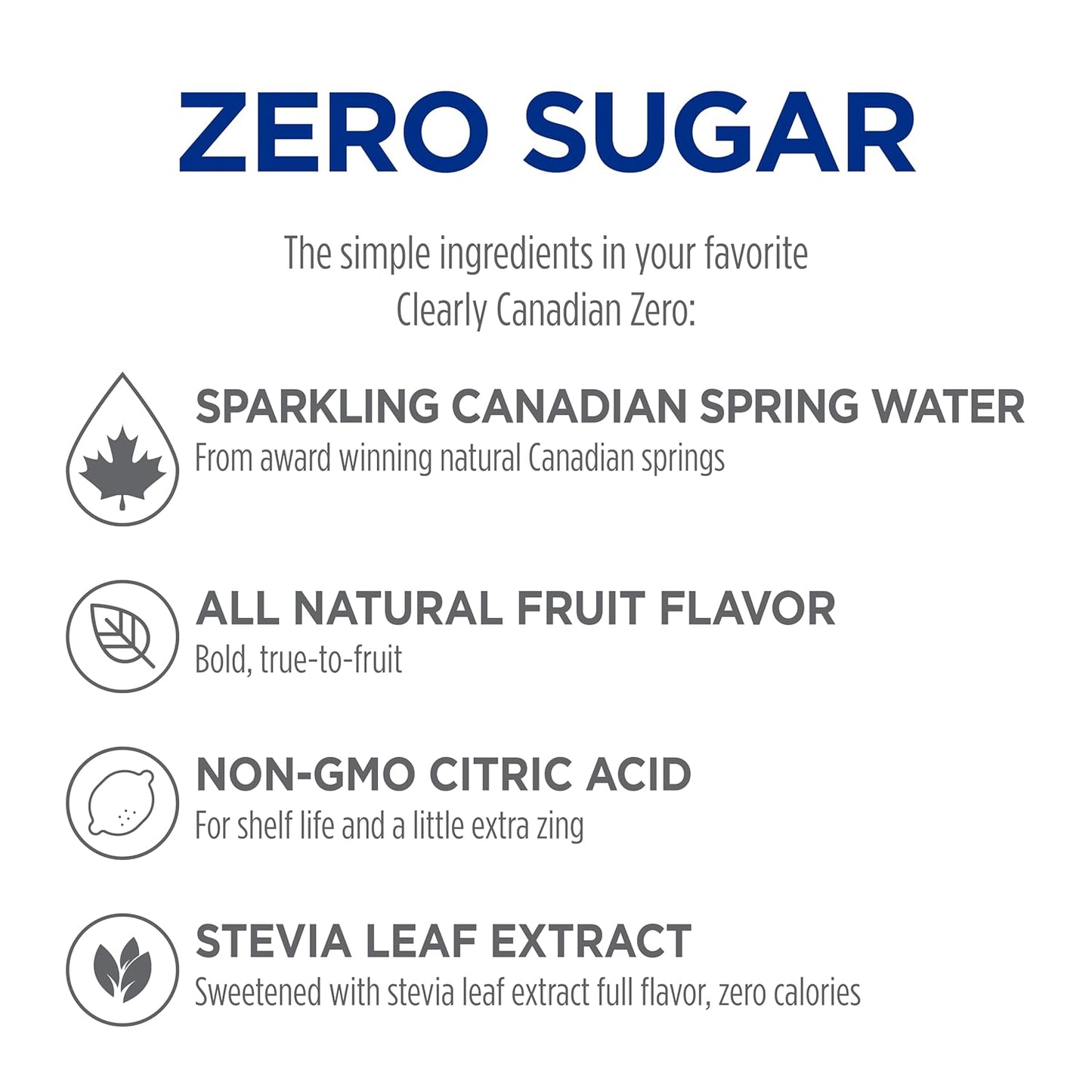 Clearly Canadian Zero Sugar Tropical Splash Sparkling Water Beverage, Zero Sugar & Zero Calories. 1 Case (24 cans x 12 fl oz)