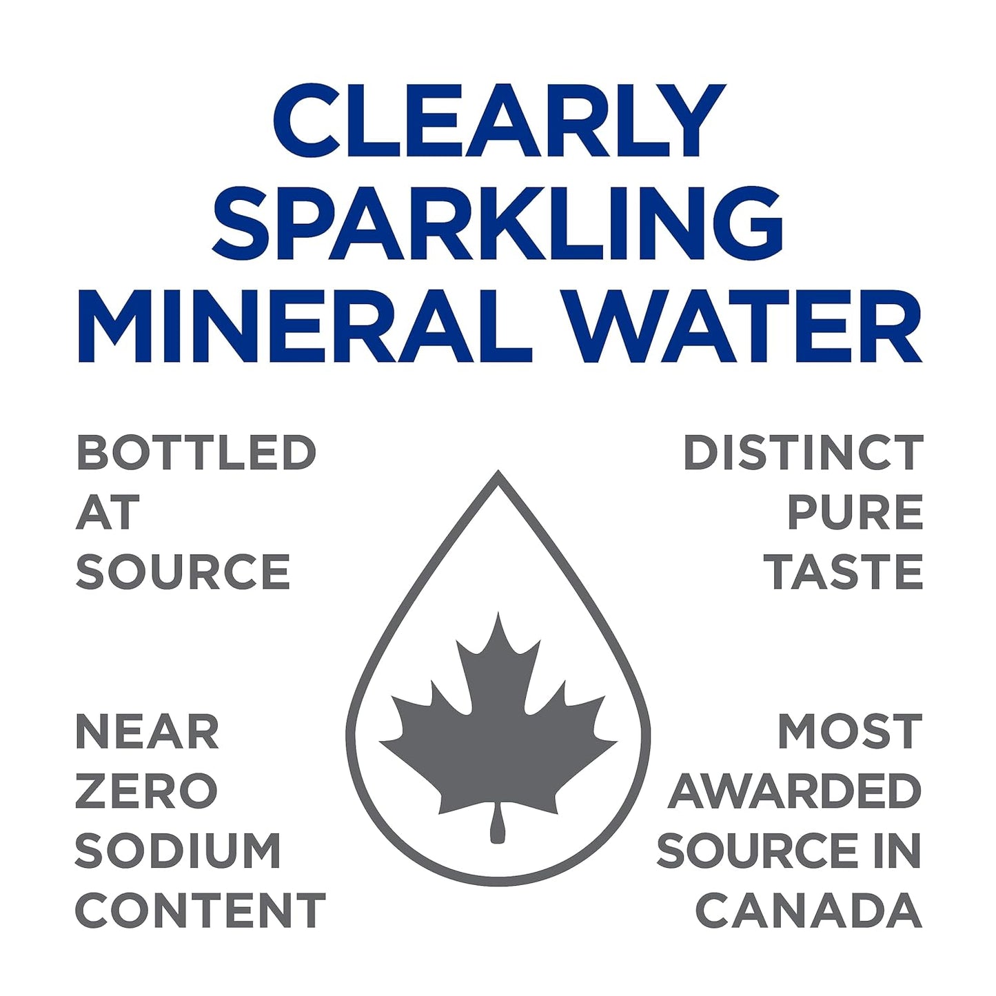 Clearly Canadian Clearly Sparkling Limon Essence Unsweetened Flavored Sparkling Mineral Water, Zero Sugar & Zero Calories, 1 Case (12 Bottles x 325mL)